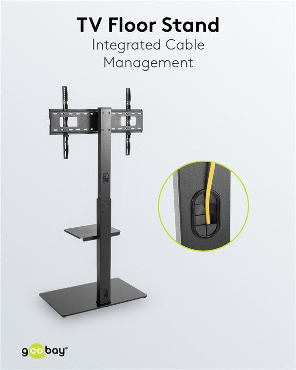 Goobay TV Floor Stand Basic (Size L) for TVs and monitors between 37" and 70"