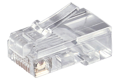 GOOBAY 10 Pack RJ45 Modular Plug for Round Cables