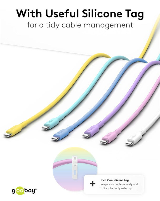 Goobay USB-C Silicone 1.5m Charging Cable