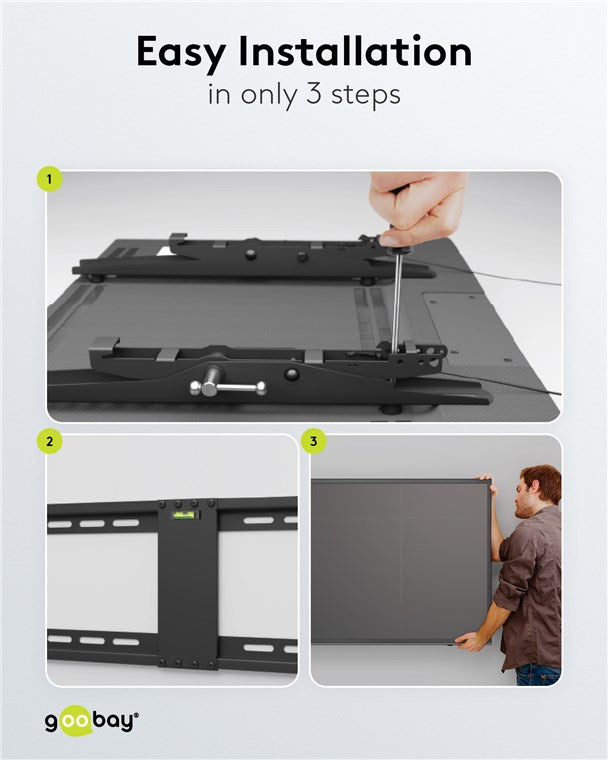 Goobay TV Wall Mount Pro TILT (L) for TVs from 37" to 70" up to 70 kg