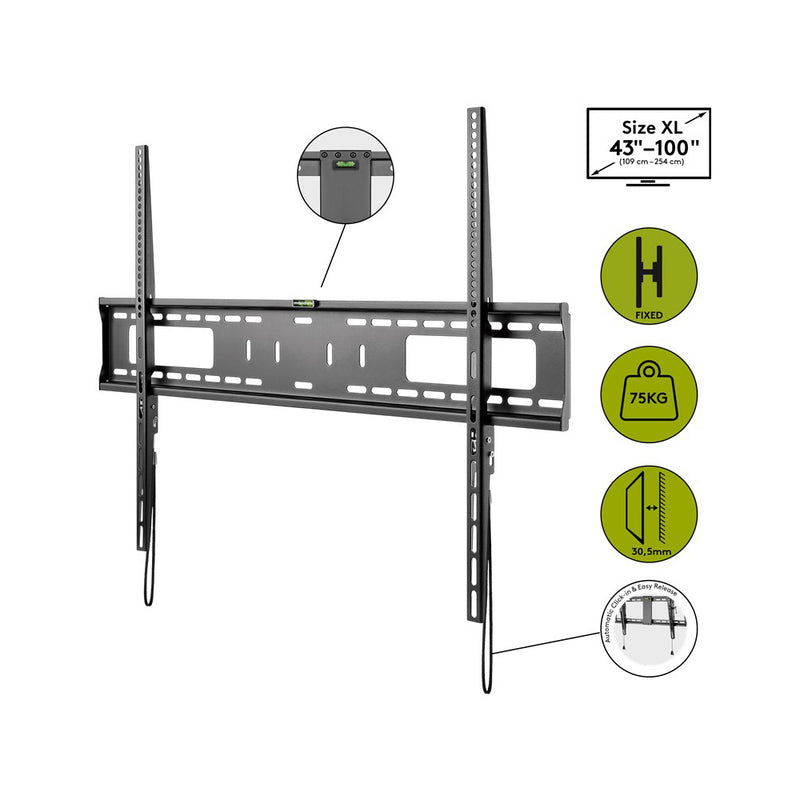 Goobay TV Wall Mount Pro FIXED (XL) for TV Sets from 43" to 100" up to 75kg
