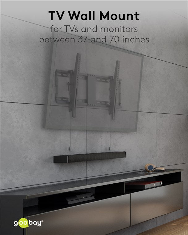 Goobay TV Wall Mount Pro TILT (L) for TVs from 37" to 70" up to 70 kg