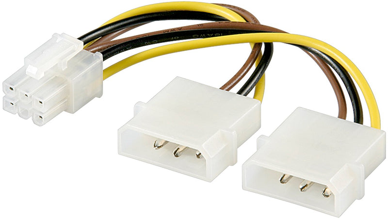 GOOBAY 2 Molex to 6-Pin PCI-E Power Cable