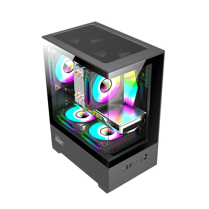 Armaggeddon Aquaron Duplex One RGB MicroATX Gaming Case