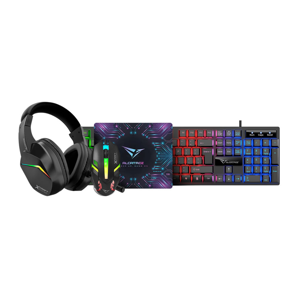 Alcatroz X-Craft Basecamp 4-in-1 Wired Gaming Combo – Kaira South