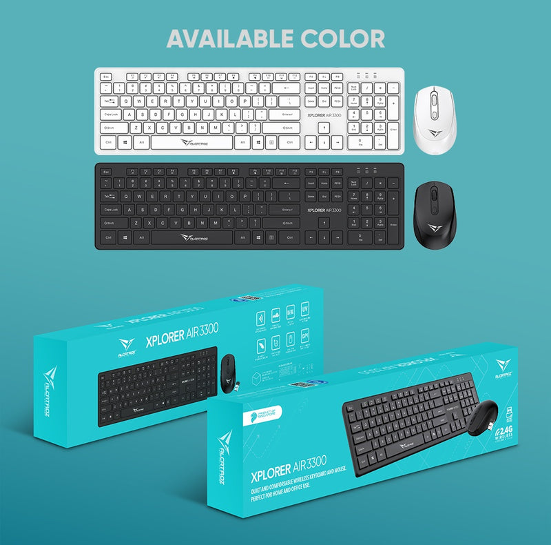 Alcatroz Xplorer Air 3300 Wireless Keyboard and Mouse