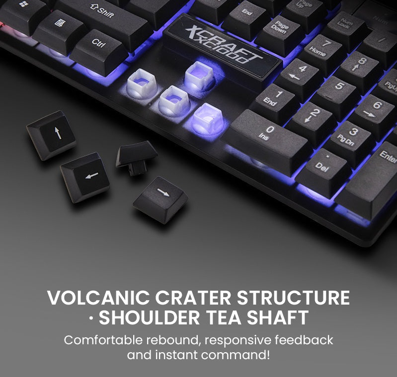 Alcatroz X-Craft XC 1000 Gaming USB Wired Keyboard and Mouse