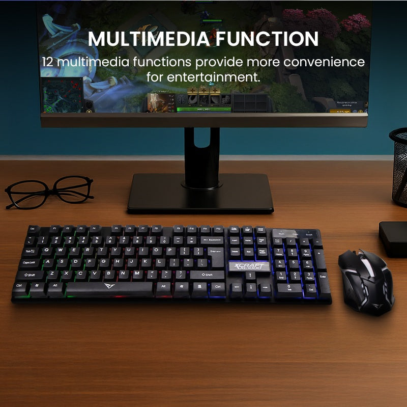 Alcatroz X-Craft XC 1000 Gaming USB Wired Keyboard and Mouse