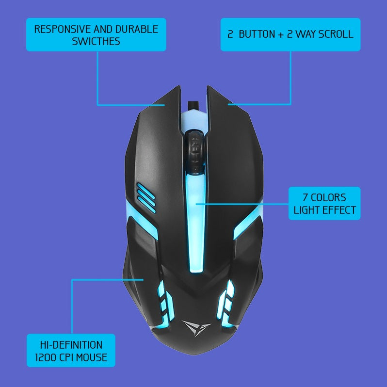 Alcatroz X-Craft XC 1000 Gaming USB Wired Keyboard and Mouse