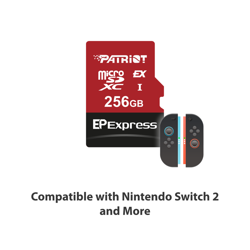 Patriot EP Series MicroSDXC Express Card for Nintendo Switch 2