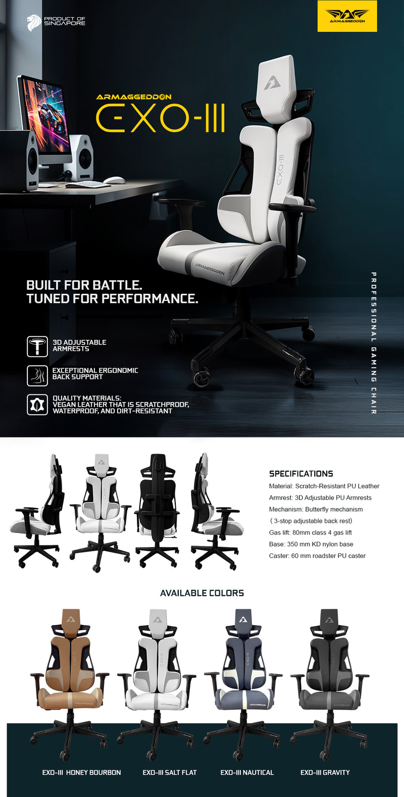Armaggeddon EXO-III Professional Gaming Chair