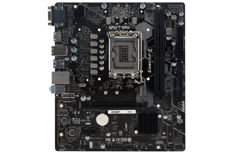 Biostar H610MHP MicroATX Motherboard - Socket 1700