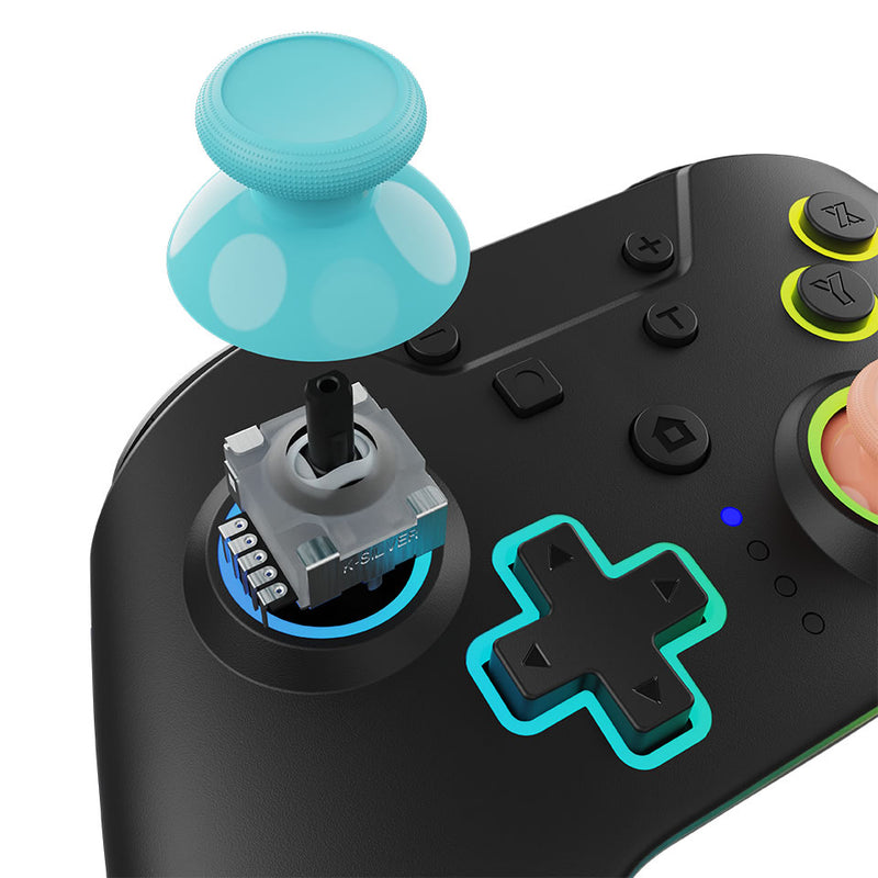 Armor3 NuRival Wireless Hall Effect Stick Game Controller For Switch - Blue/Orange