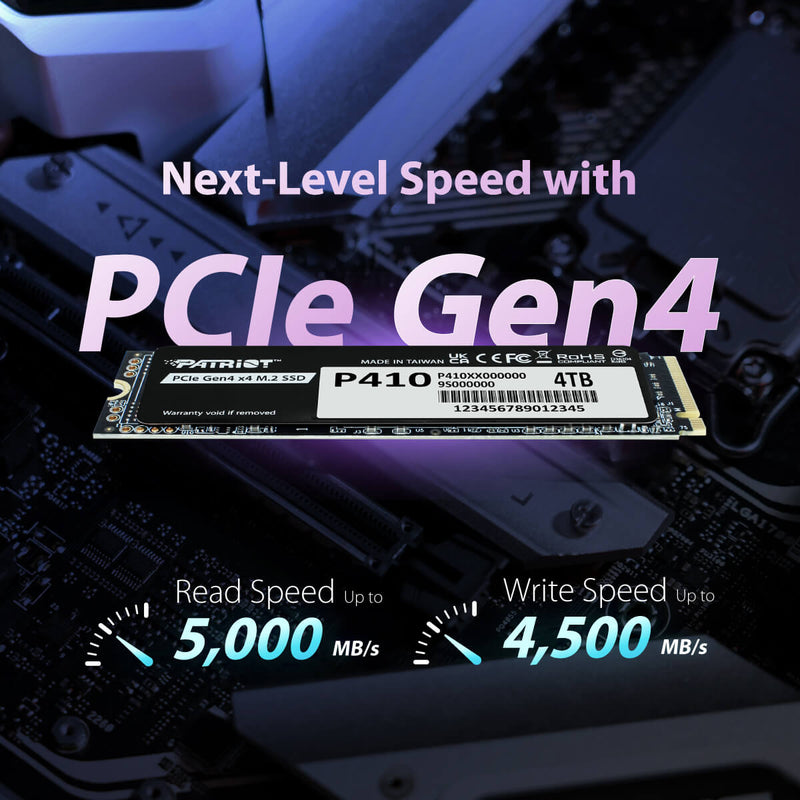 Patriot P410 PCIe Gen4 x4 M.2 2280 1TB SSD