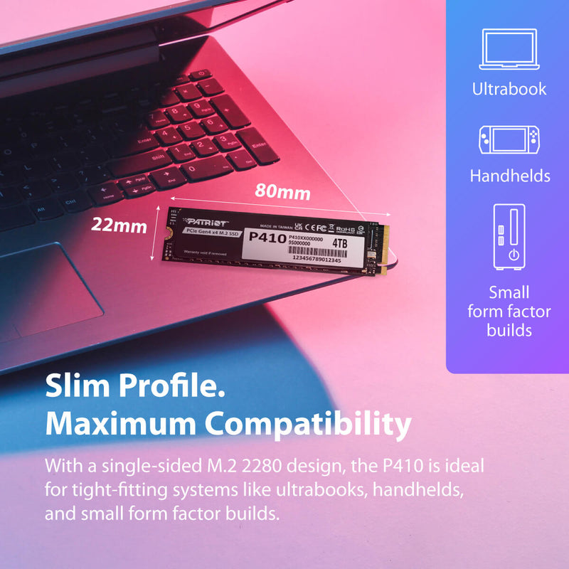 Patriot P410 PCIe Gen4 x4 M.2 2280 1TB SSD
