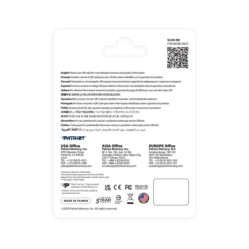 Patriot P410 PCIe Gen4 x4 M.2 2280 1TB SSD