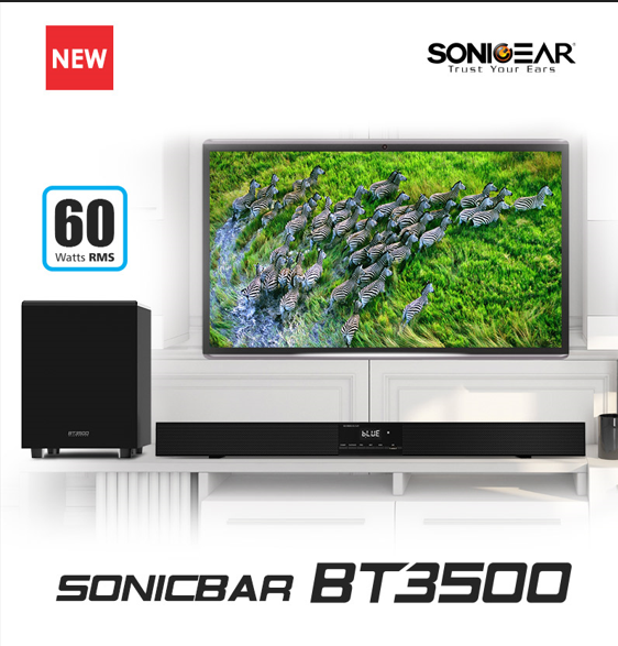 SONICGEAR SonicBar BT-3500 Soundbar with Subwoofer