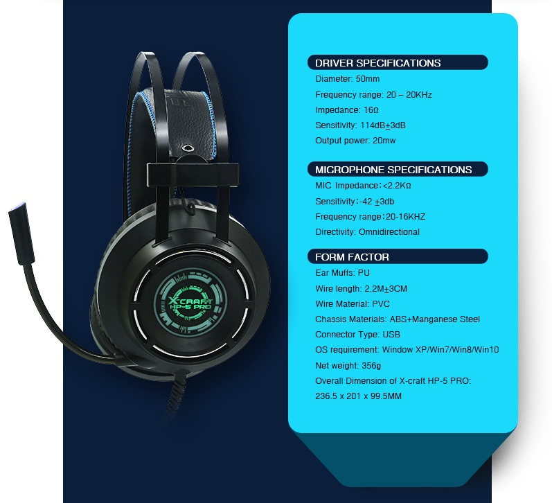 Alcatroz X-CRAFT HP 5 Pro Gaming Headset