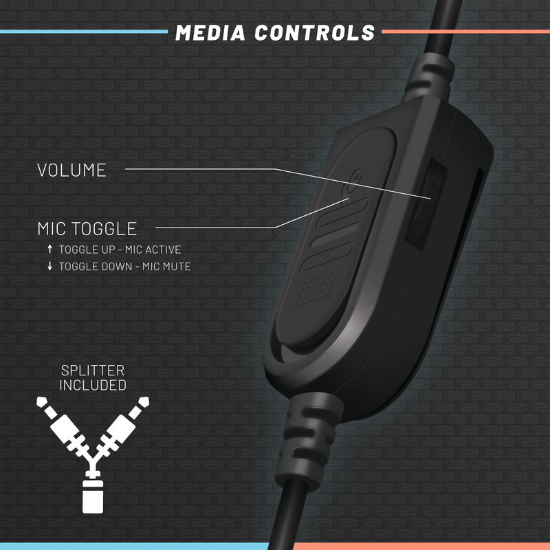 Armor3 SoundTac Universal Gaming Headset - Blue/Orange
