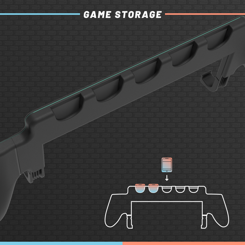 Hyperkin SwiftGrip Pro Ergonomic Grip with Built-In Game Card Storage for Nintendo Switch 2