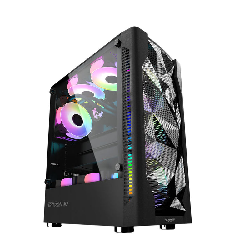 Armaggeddon Tritron 3 ATX Gaming Case with 3xARGB Fans