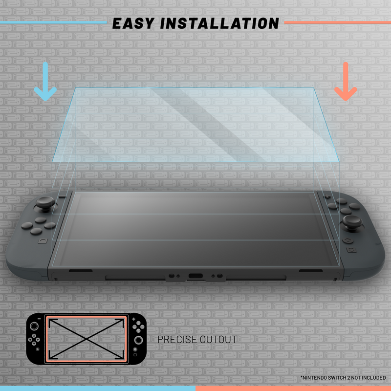 Hyperkin Tempered Glass Screen Protector for Nintendo Switch 2 (2 Pack)