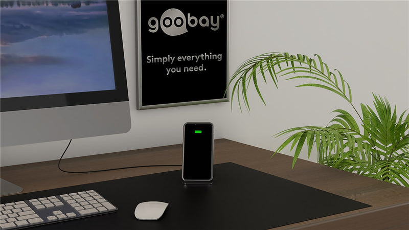 GOOBAY Wireless Qi Desktop 10W Fast Charger