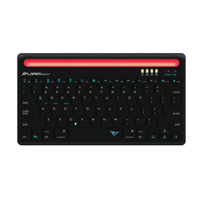 Alcatroz Xplorer Dock 1 Bluetooth Keyboard - Black/Red