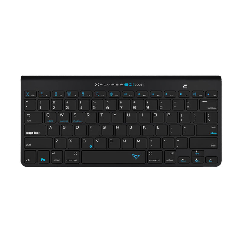 Alcatroz Xplorer GO! 300BT Bluetooth Keyboard - Metallic Black
