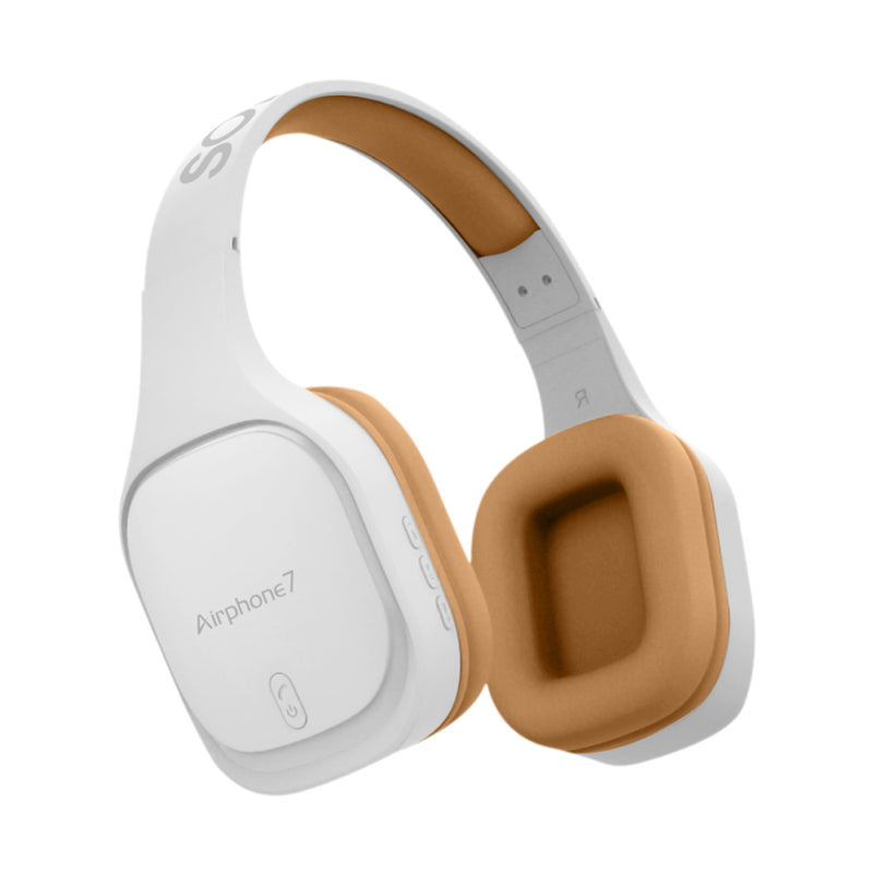 SonicGear Airphone 7 Bluetooth Headphones - White/Gold
