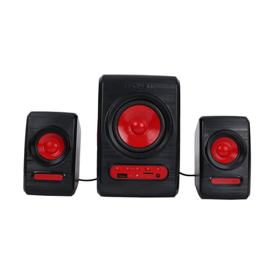SonicGear Quatro V 2.1 USB Powered Speakers - Festive Red