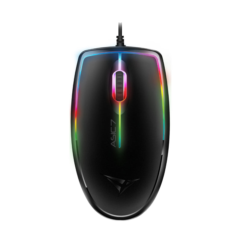Alcatroz Asic 7 RGB FX Wired USB Mouse - Black