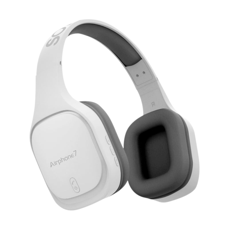 SonicGear Airphone 7 Bluetooth Headphones - White/Grey