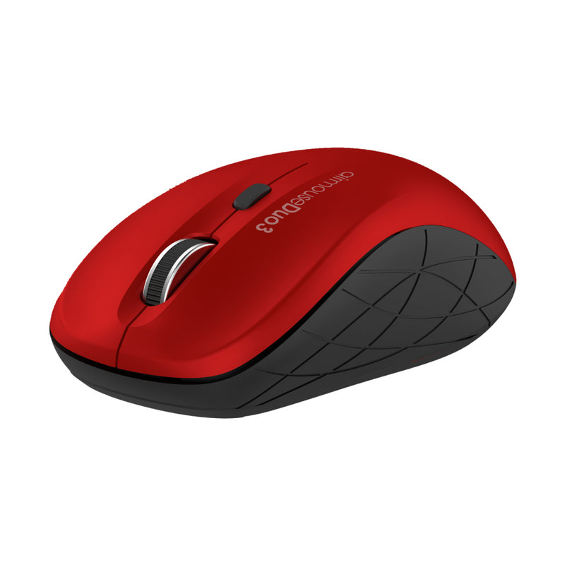 Alcatroz Airmouse Duo 3 Silent Wireless and Bluetooth Mouse - Black/Red