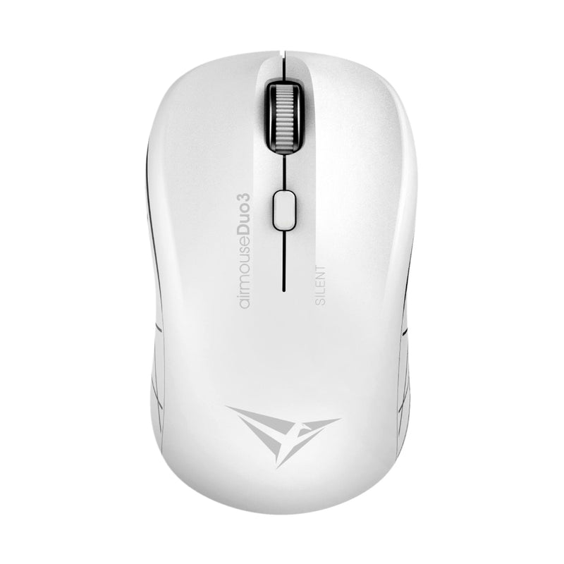 Alcatroz Airmouse Duo 3 Silent Wireless and Bluetooth Mouse - White