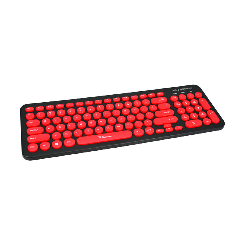 Alcatroz A2000 Jellybean Wireless Keyboard and Mouse Combo - Black/Red