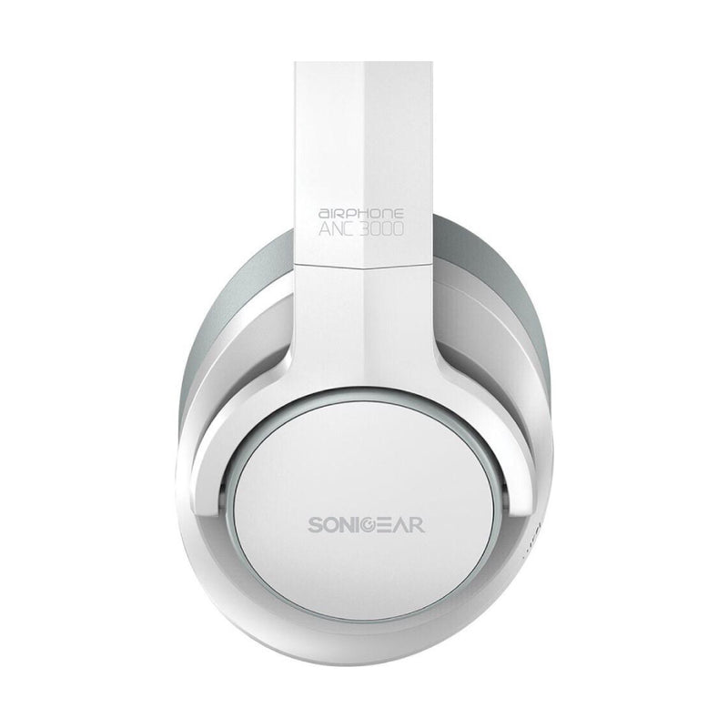 SonicGear Airphone ANC 3000 Active Noise Cancelling Headphone – White/Light Grey