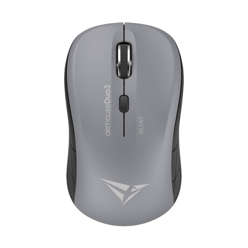 Alcatroz Airmouse Duo 3 Silent Wireless and Bluetooth Mouse - Grey