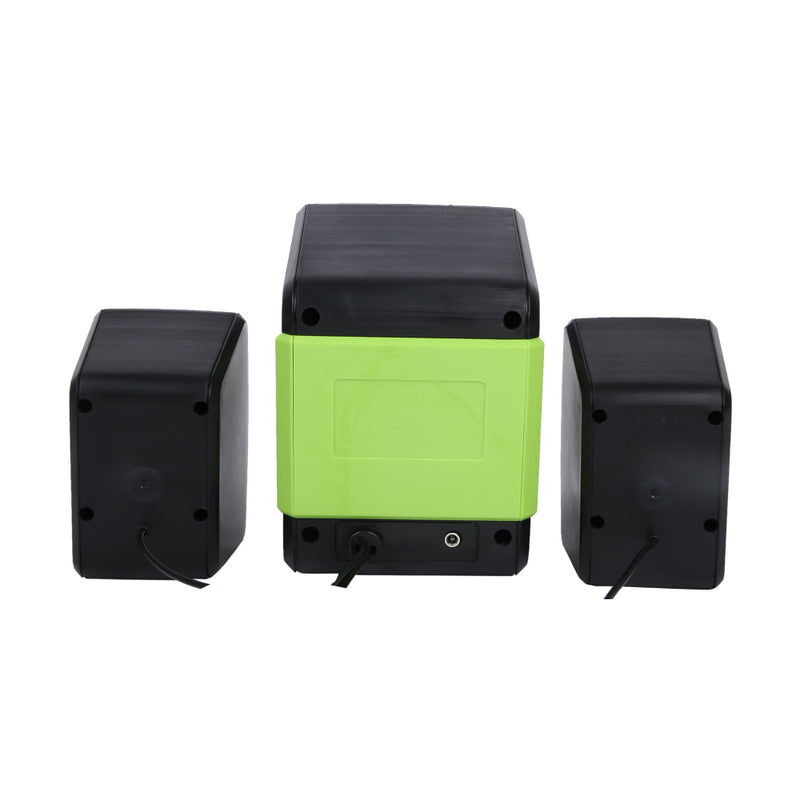 SonicGear Quatro V 2.1 USB Powered Speakers - Lime Green
