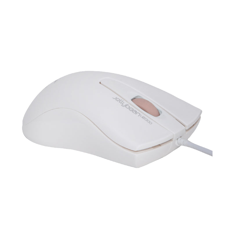 Alcatroz Jellybean U2000 Keyboard and Mouse - White/Peach
