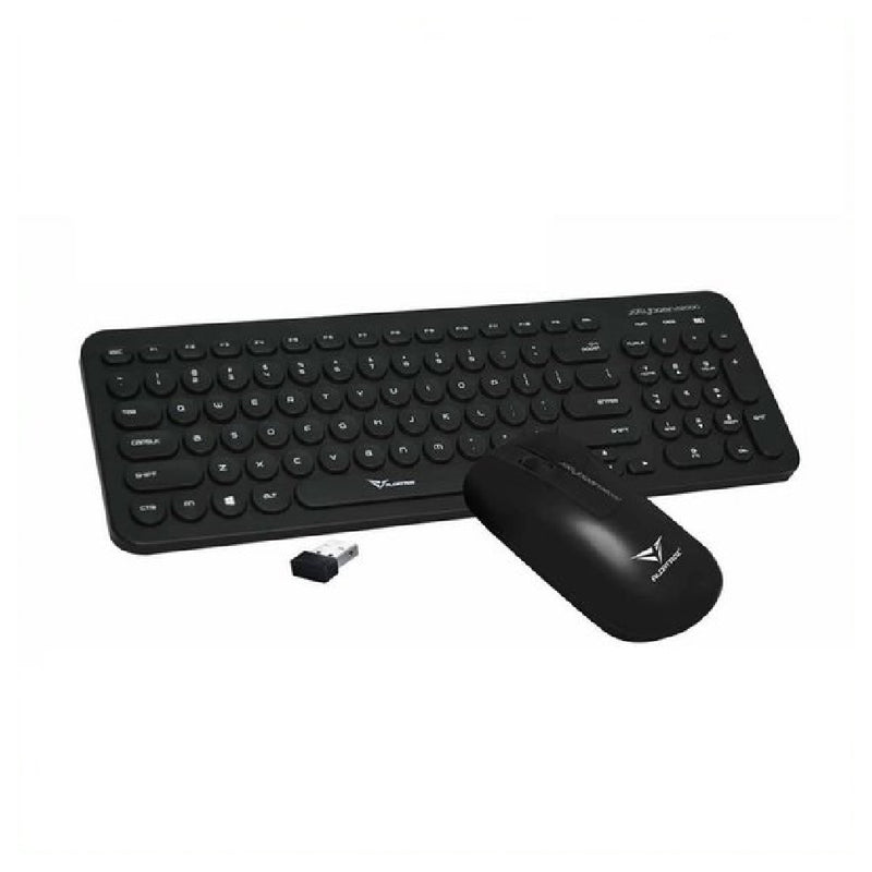 Alcatroz A2000 Jellybean Wireless Keyboard and Mouse Combo - Black